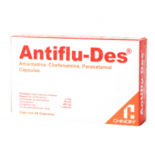 amantadina, clorfenamina, paracetamol